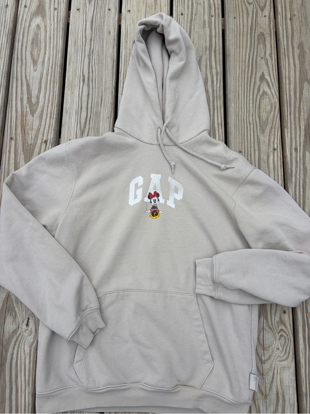 Gap x Disney Mickey Mouse Hoodie Adult M Pullover Sweatshirt Classic Minimalist
